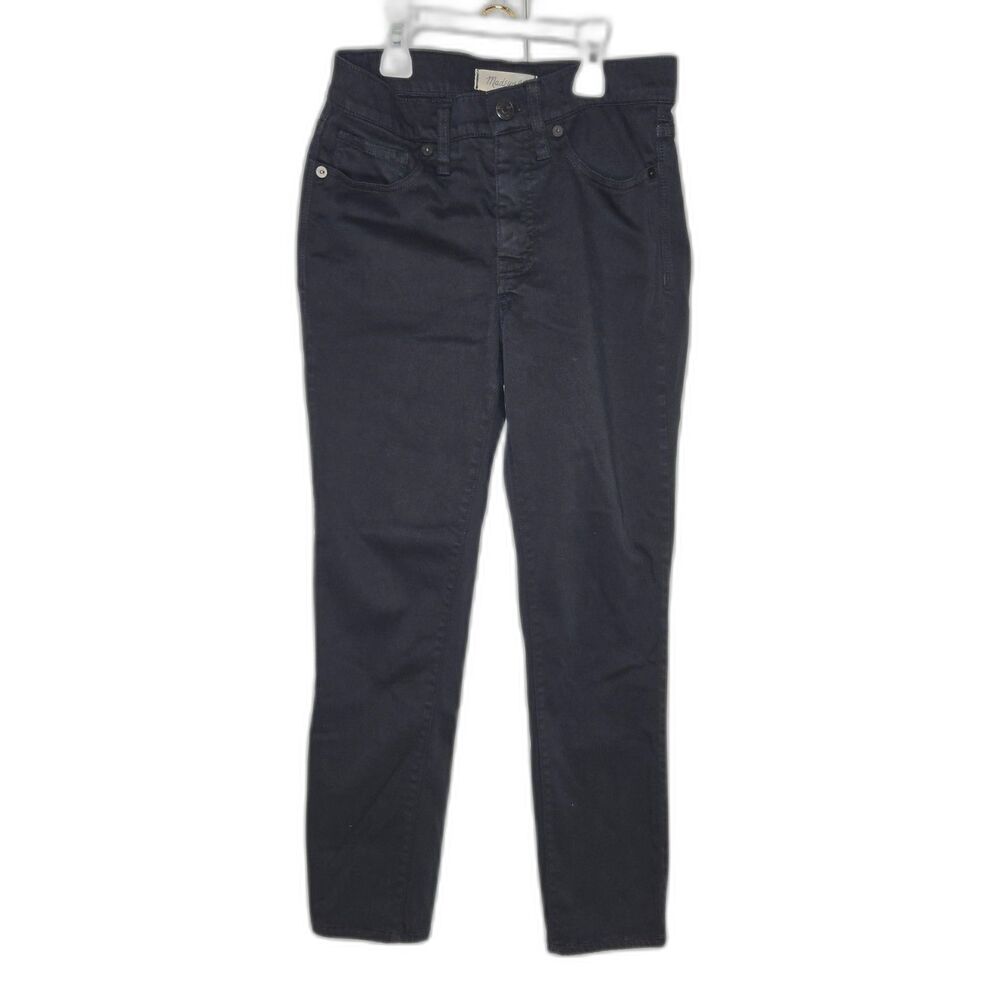 Madewell High-Rise Skinny Jeans | Women's Size 25 | Black Ankle Crop - Picture 2 of 9